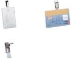 DURABLE Ausweish&uuml;lle mit Clip f&uuml;r 1 Karte 1 Pg. &agrave; 25 St&uuml;ck 811319