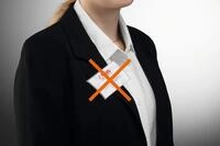 DURABLE Namensschild CLICK FOLD 54x90 mm mit Magnet verdrehsicher PP 1 Pg. &agrave; 10