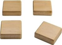 4 SIGEL Magnete braun 3,3 x 3,3 x 0,9 cm (BA211)