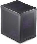 Jonsbo C6 - Tower - micro ATX - keine Spannungsversorgung (ATX) - Schwarz - USB/Audio