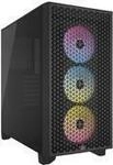 CORSAIR 3000D RGB AIRFLOW - Mid tower - E-ATX - Seitenteil mit Fenster (geh&auml;rtetes