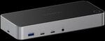 Satechi Triple 4K Display Kabelgebunden Dock Schwarz - Silber (ST-D4KTM-EU)