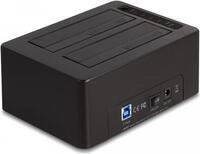 Delock - HDD / SSD Dockingstation Sch&auml;chte: 2 - 2.5 / 3.5 gemeinsam genutzt (6,4 cm,
