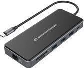 Conceptronic DONN15G - Dockingstation - USB-C 3,2 Gen 1 - VGA, 2 x HDMI - GigE
