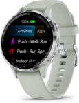 Garmin Venu 3S - 41 mm - Sage Gray - intelligente Uhr mit Band - Silikon -
