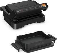 Tefal OptiGrill 4in1 GC774810 - Schwarz - Metall - Rechteckig - Tasten - 600 cm&sup2; -