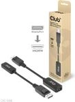 Club 3D - Videoadapter - DisplayPort m&auml;nnlich zu HDMI weiblich - 10 cm - aktiv,