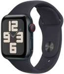 APPLE Watch SE GPS + Cellular 40mm Midnight Aluminium Case with Midnight Sport...