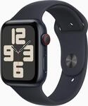 APPLE Watch SE GPS + Cellular 44mm Midnight Aluminium Case with Midnight Sport Band -
