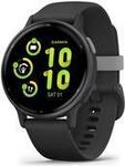 Garmin v&iacute;voactive 5 - Schwarz - intelligente Uhr mit Band - Silikon -