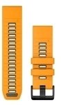 Garmin - Quickfit 26 Watch Band - Uhrenarmband - Silikon - Farbe: Orange/Graphite