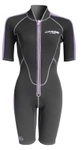 Cressi - Lido - Damen - 2mm - Shorty - Farbe: Schwarz/Lilie - Gr&ouml;&szlig;e: S/2