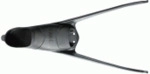 Mares Razor Flossen - Fussteil - Gr. 39-40