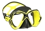 Mares X-Vision Ultra Liquidskin Tauchmaske - Fluo-Gelb Schwarz