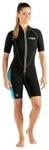 Cressi - Lido - Damen - 2mm - Shorty - Farbe: Schwarz/Aqua - Gr&ouml;&szlig;e: 1/XS