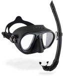 Cressi - Calibro & Corsica - Maske und Schnorchel - Farbe: Schwarz