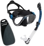 Cressi - Big Eyes Evolution & Alpha Ultra Dry - Kombi-Set - Farbe: Black/Blue