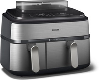 Philips Steam Airfryer Dual Basket NA555/00, Doppel-Hei&szlig;luftfritteuse