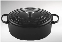 Le Creuset Signature Br&auml;ter oval 31 cm schwarz 24147263159