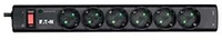 Eaton PS6TD Spannungsschutz Schwarz, Wei&szlig; 6 AC-Ausg&auml;nge 220 - 250 V 1 m