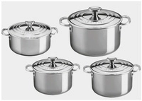 Le Creuset 3-Ply Plus Topfset 4-teilig, Edelstahl 630870189965