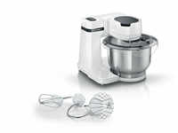 Bosch MUMS2EW00 Küchenmaschine weiß, 700 Watt, 3,8 Liter Edelstahl-Schüssel