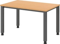 Hammerbacher QS12/6/S, Hammerbacher Schreibtisch Serie QS12 4-Fu&szlig; eckig (BxTxH)