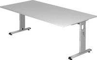 Hammerbacher OS2E/5/S, Hammerbacher Schreibtisch Serie OS2E C-Fu&szlig; (BxTxH)