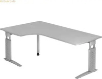 Hammerbacher US82/5/W, Hammerbacher Winkel-Schreibtisch 90&deg; Serie US82/W C-Fu&szlig;