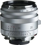 Voigtl&auml;nder Nokton 1,5/28 mm Type I VM, asph&auml;risch, silber, Objektiv