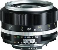 Voigtl&auml;nder APO-Skopar 2,8/90 mm SLII-S, schwarz/silber, f&uuml;r Nikon AI-S, Objektiv