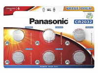 PANASONIC 136563, Panasonic CR2032EL Lithium Knopfzelle (3V) 6er-Blister