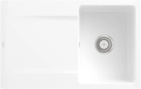 Villeroy & Boch 33341FKG Siluet 45 flat Snow White Keramiksp&uuml;le Handbet&auml;tigung