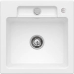 Villeroy & Boch 33452FRW Siluet 50 S flat Stone White Keramiksp&uuml;le Excenter