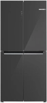 Bosch KMC85LEEA FrenchDoor MetallicGrey Glasfront NoFrost VitaFresh LED EEK: E