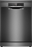 Bosch SMS6ECC12E Stand Geschirrsp&uuml;ler 60cm Edelstahl Schwarz AntiFingerPrint