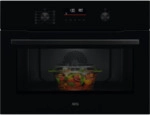 AEG NKO5N40K Backofen mit Mikrowellenfunktion 45cm Schwarz 9Heizarten