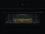 AEG NKK8N621B Backofen mit Mikrowellenfunktion 45cm Schwarz 25Heizarten...