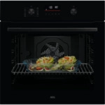 AEG NBU5P40SK Backofen 60cm Schwarz Pyrolyse 9Heizarten 45Automatikprogramme
