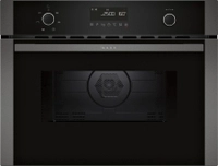 Neff C1AMG84G1 Einbau Mikrowelle mit Hei&szlig;luft 45cm 900W EasyClean LCD-Display