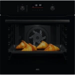 AEG NBA5P40AK Backofen 60cm Schwarz Pyrolyse SteamBake 9Heizarten