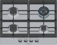 Siemens EC6A5HI90 Gaskochfeld 60cm Edelstahl stepFlame abnehmbare Schwertknebel