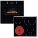 Electrolux ELXB3K (KOFGH40BK + LRR6436M) Backofenset 8Heizarten AquaClean