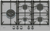 Neff T27CIS8N0 Gaskochfeld 75cm Edelstahl FlameSelect abnehmbare Schwertknebel