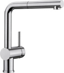 Blanco 517184 LINUS-S Edelstahl geb&uuml;rstet HD-Armatur mit ausziehbarer...