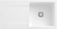Villeroy & Boch 333601RW Siluet 60 Stone White Keramiksp&uuml;le Handbet&auml;tigung