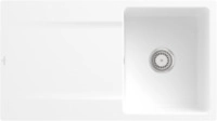 Villeroy & Boch 33351FRW Siluet 50 flat Stone White Keramiksp&uuml;le Handbet&auml;tigung