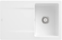 Villeroy & Boch 333401RW Siluet 45 Stone White Keramiksp&uuml;le Handbet&auml;tigung
