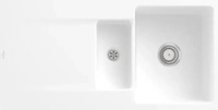 Villeroy & Boch 33371FRW Siluet 60 R flat Stone White Keramiksp&uuml;le...