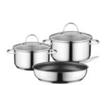 Siemens HZ9SE030 Kochgeschirr-Set (2 T&ouml;pfe + 1 Pfanne)